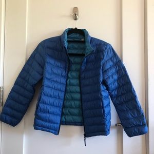 Uniqlo blue puffer